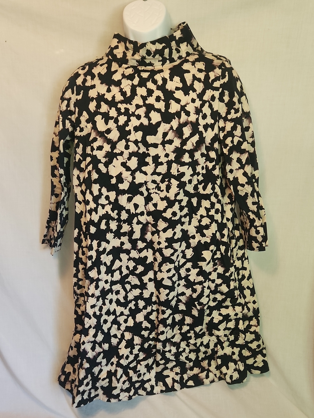 COS Black and Cream Abstract Blouse